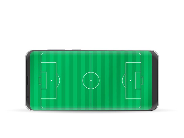 Slimme telefoon voetbalveld