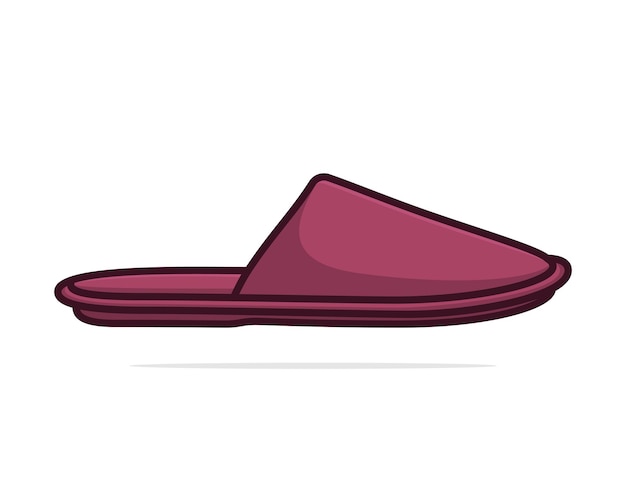 Slippers cartooneske vector illustratie ontwerp.