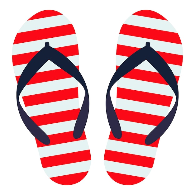 Premium Vector | Slippers icon flip flops isolate on a white background