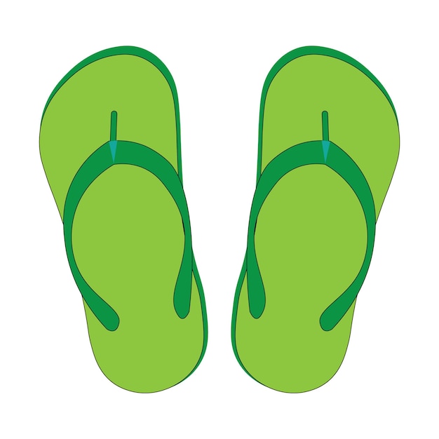 Slippers icon logo vector design template