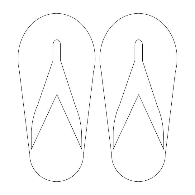 Slippers logo vector