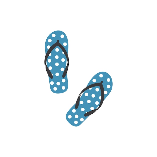 Slippers vector icon illustration design template