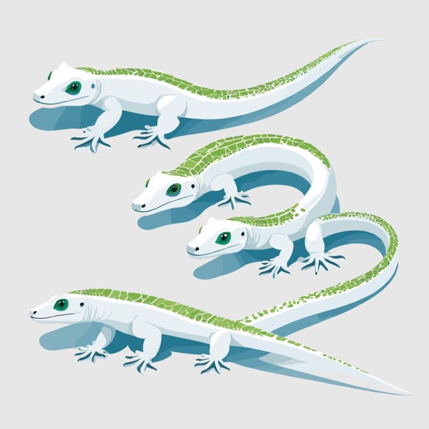 Vector slithering lizard vector