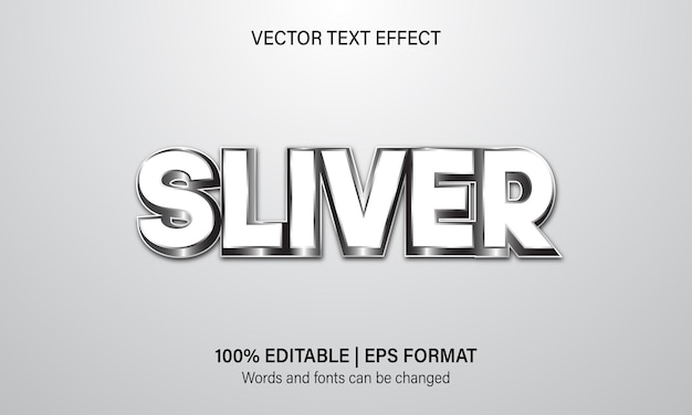 Sliver teksteffect