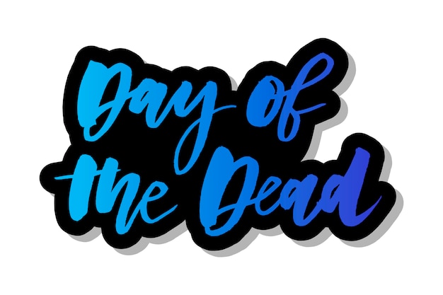 Vettore slogan day of the dead frase
