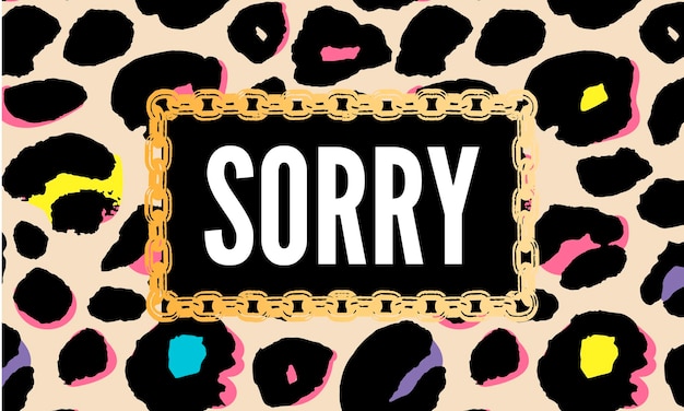 Slogan Sorry Cool zin grafische vector Print Fashion belettering kalligrafie