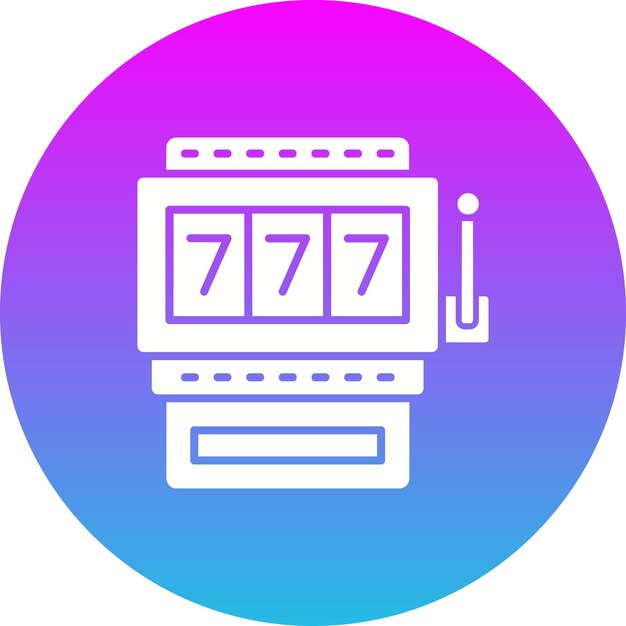 Vector slot machine icon