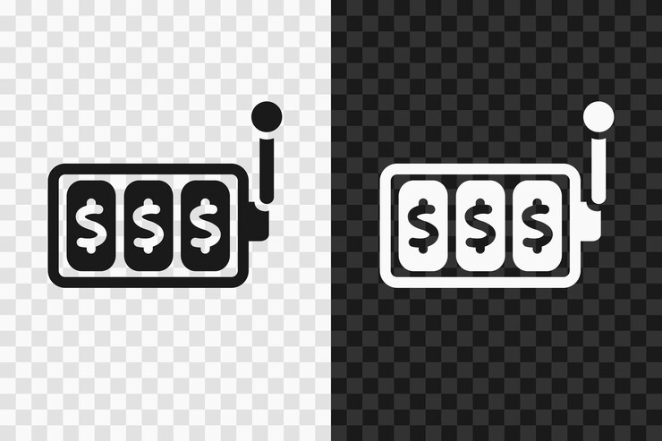 Vector 슬롯 머신 실루엣