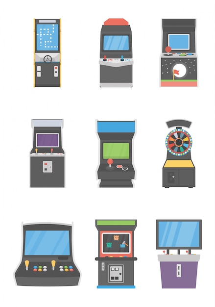 Slot machines icons pack