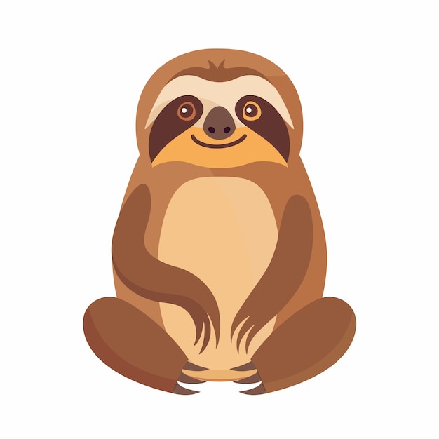 Sloth_flat_iconcolored_vector_element