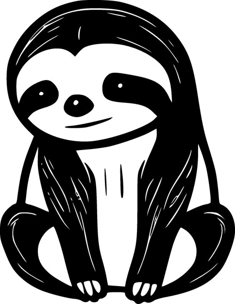 Vector sloth high quality vector logo vector illustration ideal for tshirt graphic