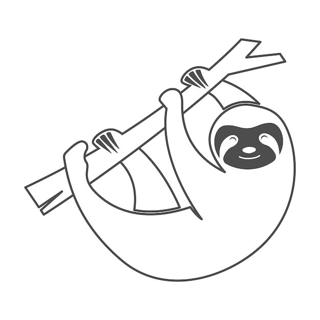 Дизайн логотипа ленивца