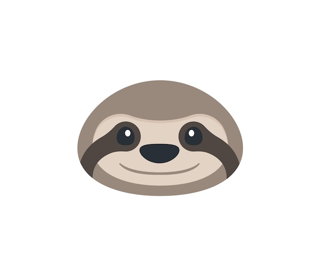 sloth vector isolated icon. sloth emoji illustration.
