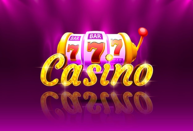 Slots casino munt geldautomaat speel nu vector