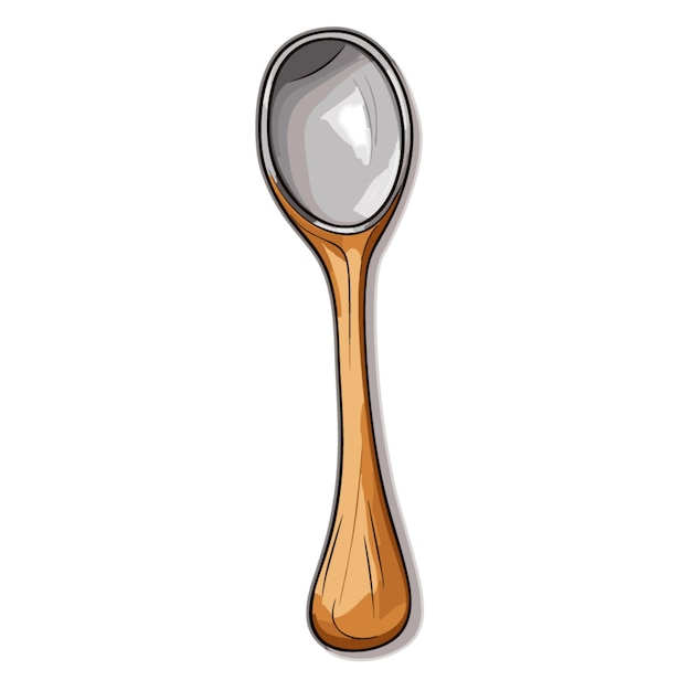 Вектор Вектор slotted spoon на белом фоне