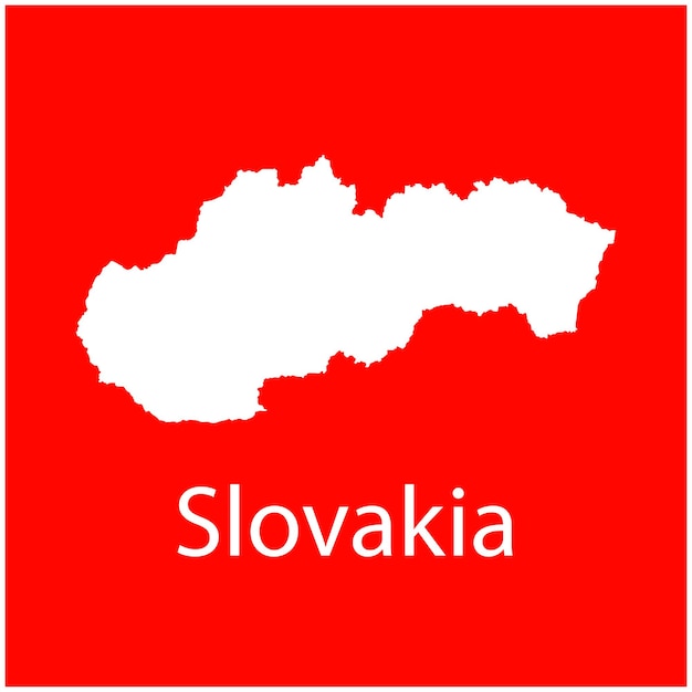 Slovakia map icon vector