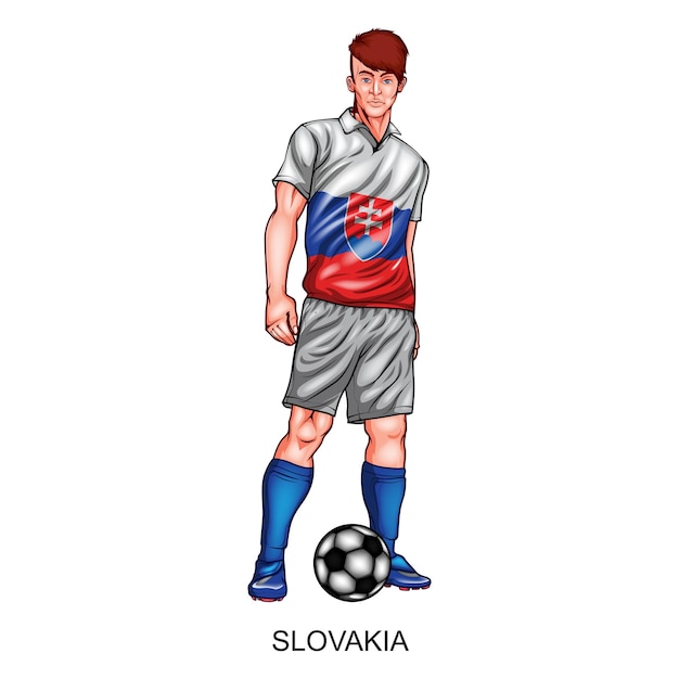 Slovakia National Football Player Design