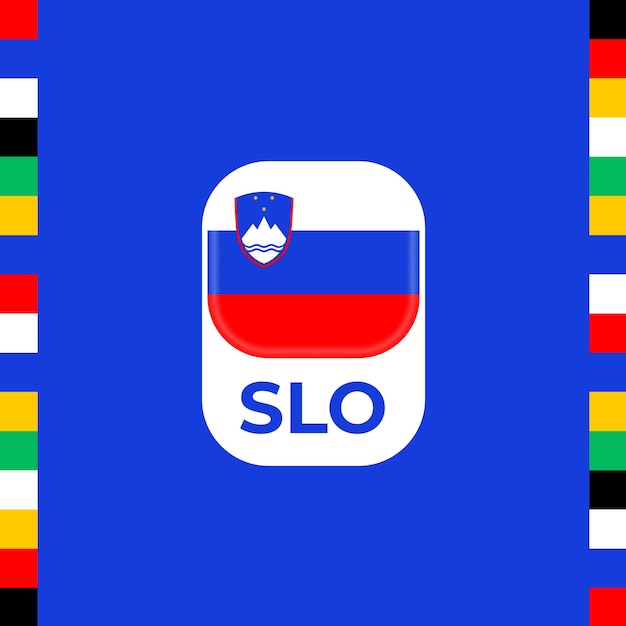 Slovenië vlag voetbal 2024 toernooi