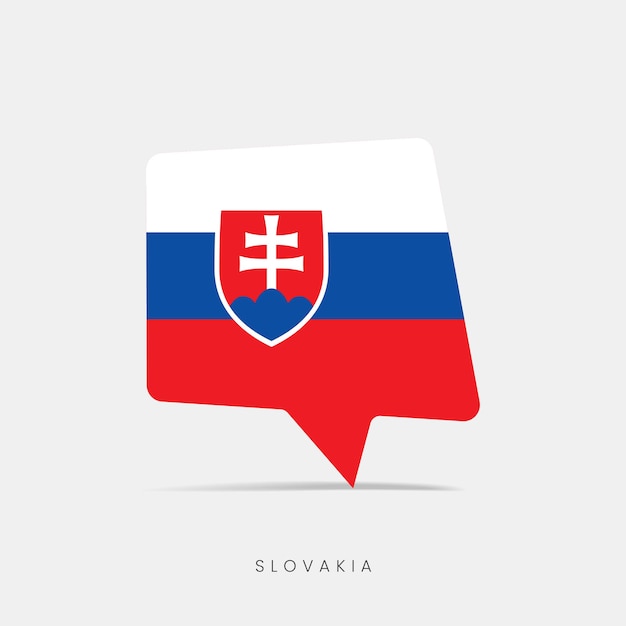 Slowakije vlag zeepbel chat icoon