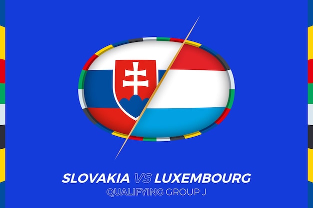 Slowakije vs Luxemburg icoon voor EK-kwalificatiegroep J