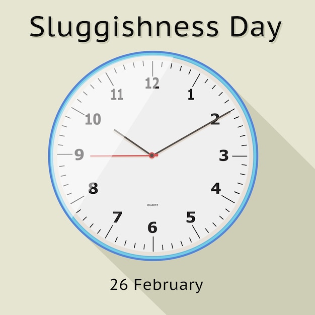 Vector sluggishness day vector