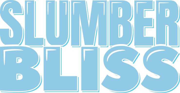 Vector slumber bliss aesthetic lettering vector