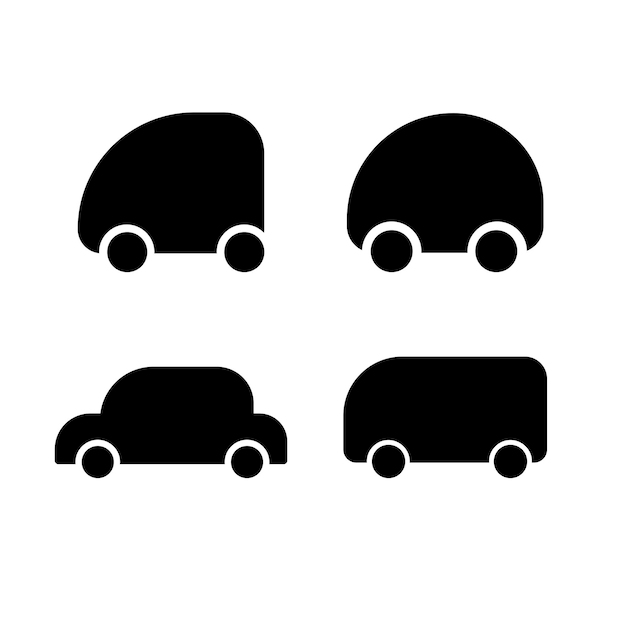 small car vector icon pack