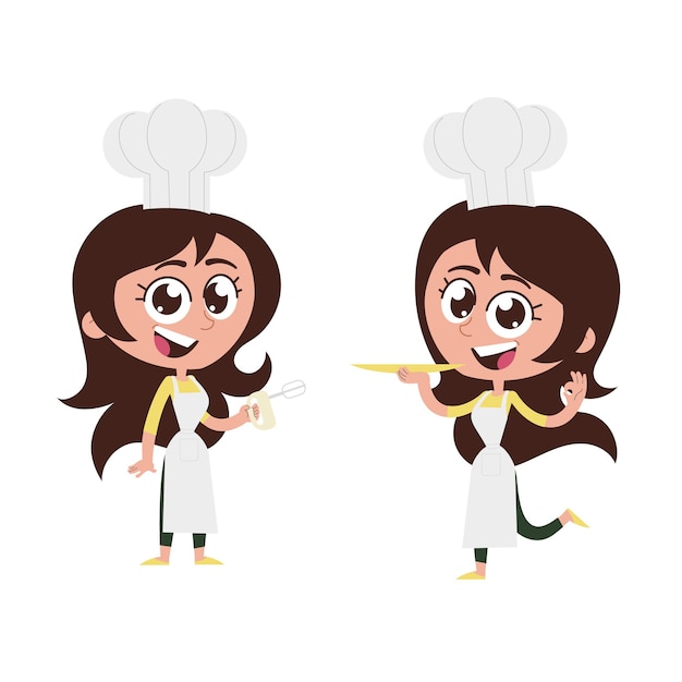 small female chef