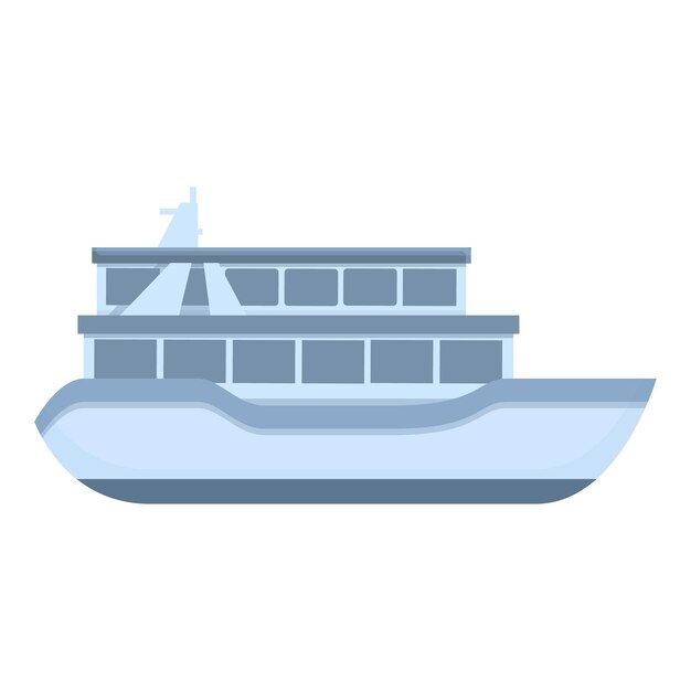 Vector small ferry icon cartoon of small ferry vector icon for web design isolated on white background