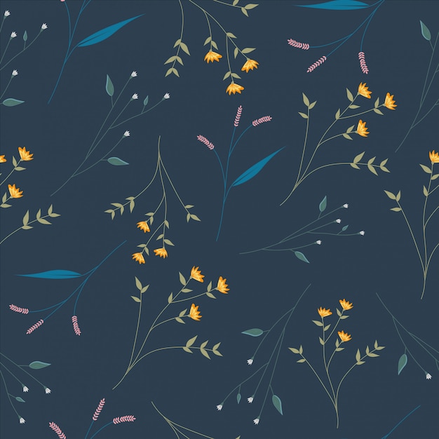 Small flower seamless pattern background