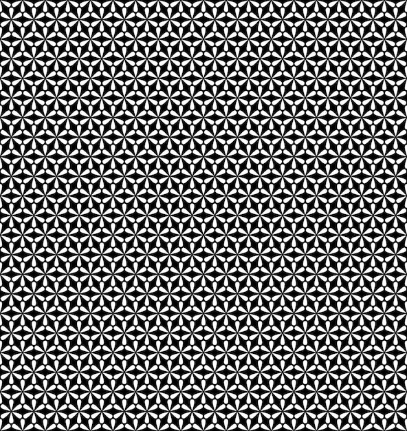 Small flowers vector modern seamless pattern black and white textile print stylish background abstract texture