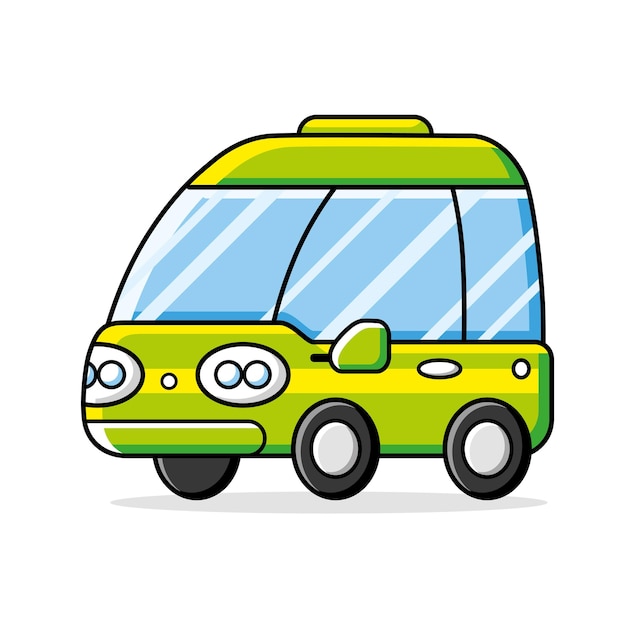 Small green car