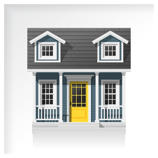 small house icon isolated on white background