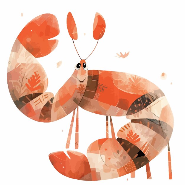 Vector small lobsters