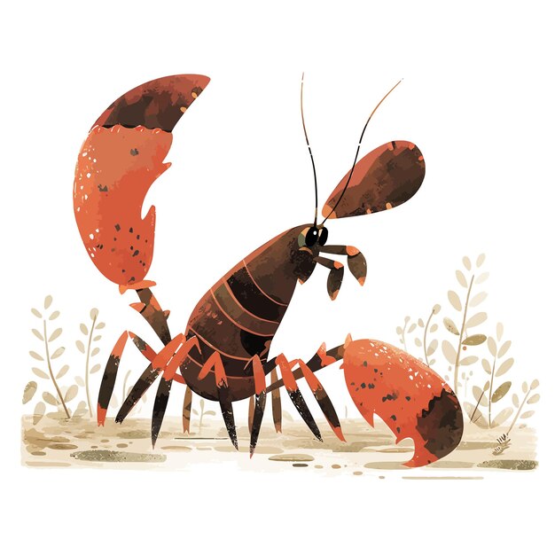 Vector small lobsters