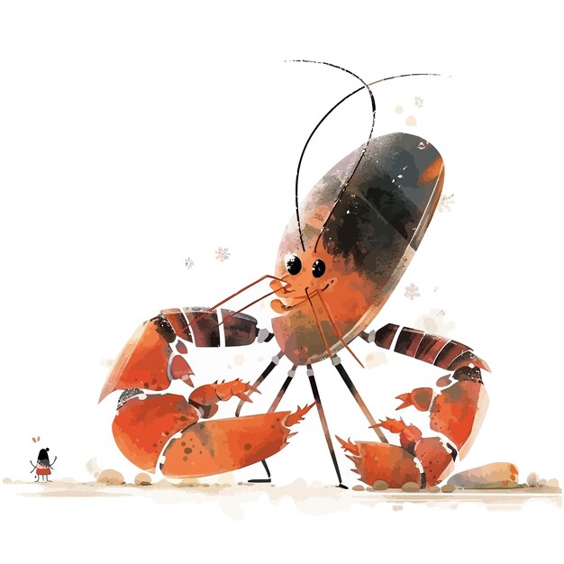 Vector small lobsters