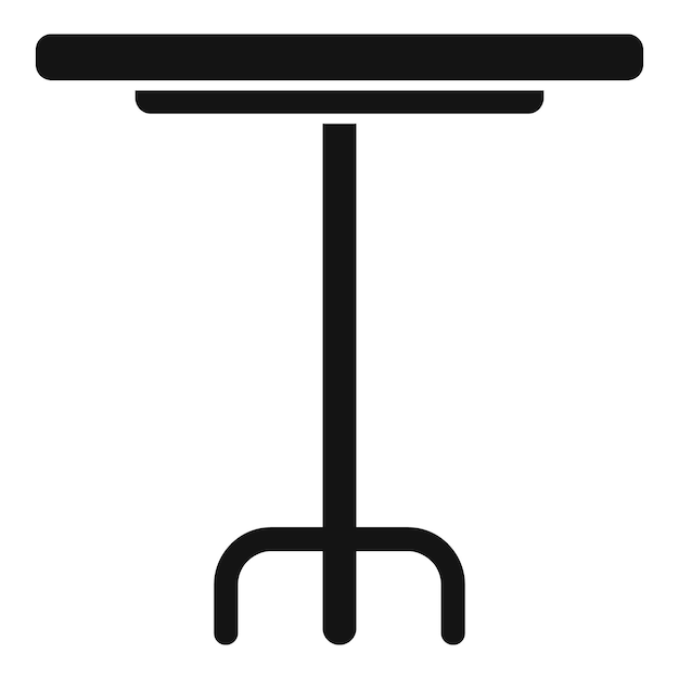 Vettore piccola icona di tavolo all'aperto semplice vettore progetto in legno