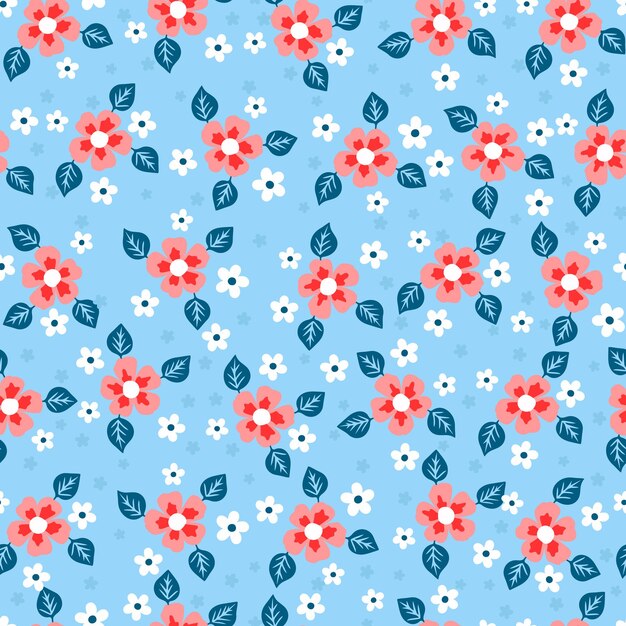 Small pink floweres seamless pattern Cute print for baby clothes