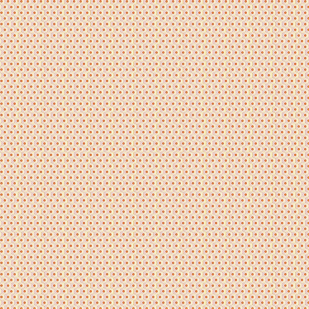 A small red and orange flower pattern on a light orange background.