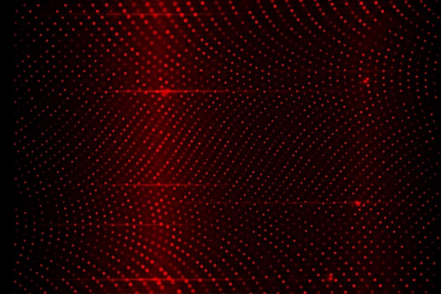 Vector small shiny mosaic of red tint on black design