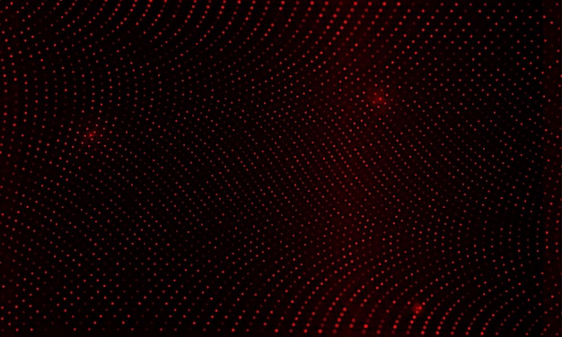 Small shiny red mosaic on black design