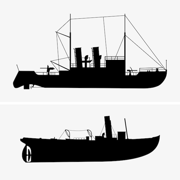 ベクトル 小型船