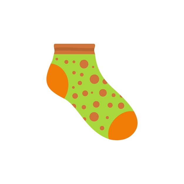 Small sock icon Flat illustration of small sock vector icon for web