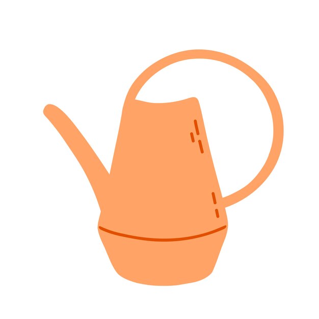 Small watering can for garden Vector illustration