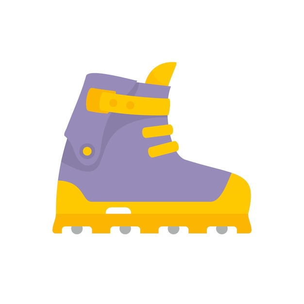 Small wheel inline skates icon Flat illustration of small wheel inline skates vector icon for web design