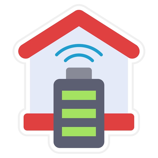 Vector smart battery icon