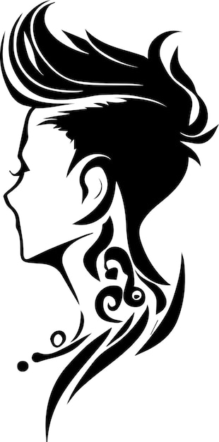 Vector smart boy vector tattoo design illustration