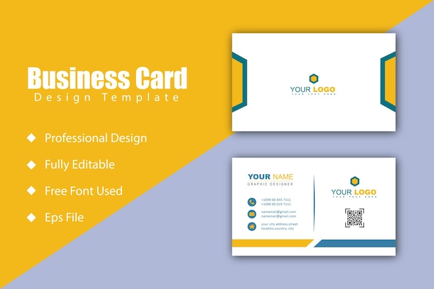 Smart business card template design vector eps file