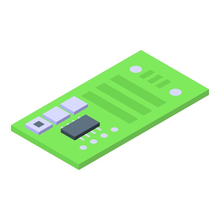 Vector smart car key card icon isometric of smart car key card vector icon for web design isolated on white background
