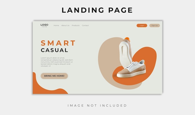 Smart Casual Landing Page Suitable for Fashion